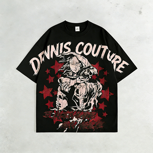Camisetas de Diseño Personalizadas con Impresión en Serigrafía Extra Grande, 100% Algodón, Estilo Vintage, Corte Holgado, Camisetas Gráficas para Hombre - Product Image 4