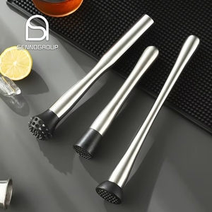 Muddler in Acciaio Inossidabile di Alta Qualità per Frantumare e Pressare il Ghiaccio, Ideale per Bar e Ristoranti - Product Image 1
