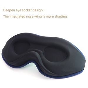 <span class=keywords><strong>Masque</strong></span> de sommeil 3D profilé 360 °   <span class=keywords><strong>Masque</strong></span> de sommeil respirant anti-lumière pour les voyages, <span class=keywords><strong>avec</strong></span> ailette nasale et poches profondes pour les <span class=keywords><strong>yeux</strong></span> - Product Image 4