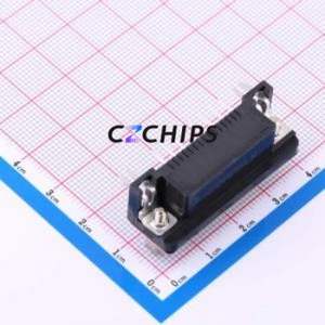 DS1037-15FNAKT76-0CC D-Sub/VGA Connector Bent Lead Through Hole Connector Standard D-Sub Female 15P Right Angle Insert - Product Image 2