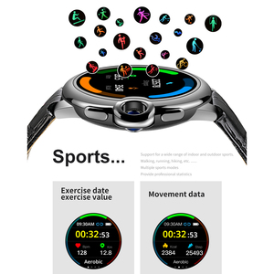 Montre connectée 1,32 pouces avec fonction d'appel Bluetooth, moniteur de pression artérielle et de fréquence cardiaque, étanche, tracker d'activité pour hommes et femmes - Product Image 3