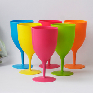 <span class=keywords><strong>Verre</strong></span> à vin en plastique 350ml, gobelets de <span class=keywords><strong>couleur</strong></span> jetables 6 PP <span class=keywords><strong>verre</strong></span> givré tasses hautes - Product Image 6