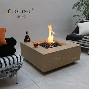 G007 Modern Outdoor Gas Fire <span class=keywords><strong>Pit</strong></span> Garden Patio Villas NG LPG Chimenea Hormigón Gas Fire <span class=keywords><strong>Pit</strong></span>-Factory Direct - Product Image 3