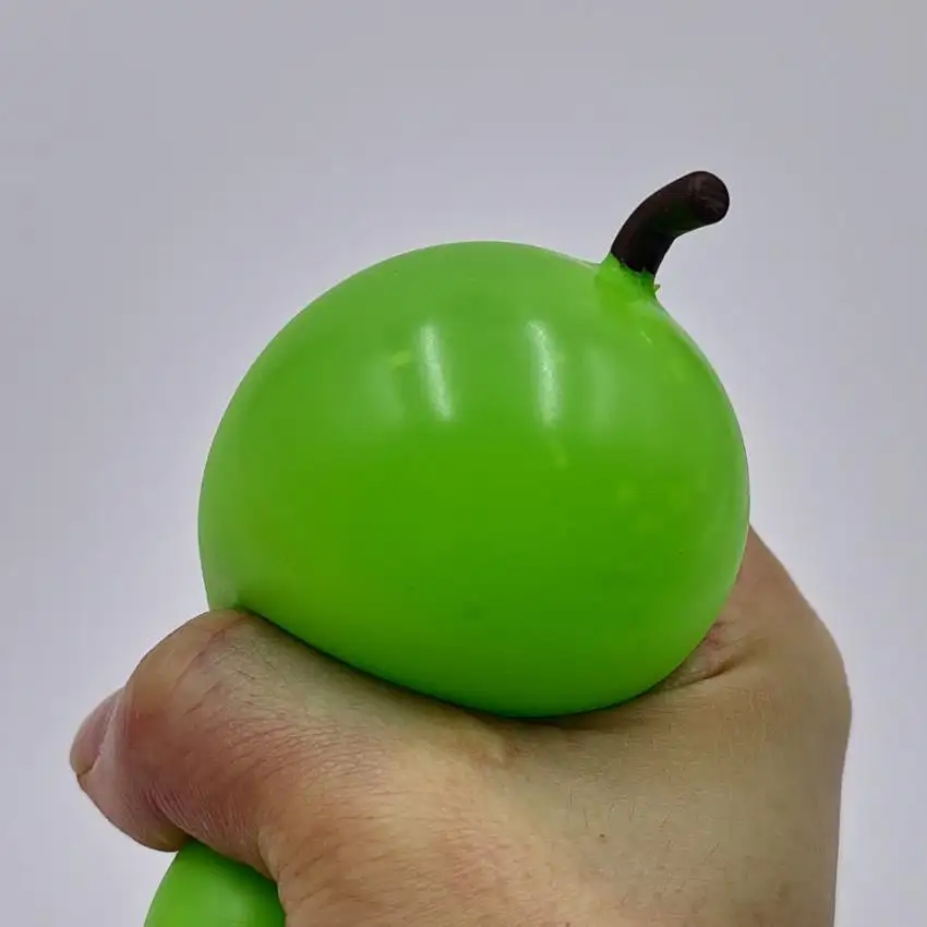 Новое моделирование яблочного мальтозного отверстия игрушка декомпрессионная Зеленое яблоко сжимание игрушки