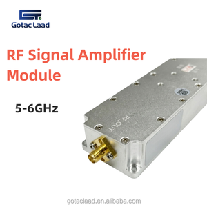 Module amplificateur de signal RF 50W 5-6GHz, boîtier en alliage <span class=keywords><strong>d</strong></span>'aluminium blindé RF pour UAV, <span class=keywords><strong>d</strong></span>étection de balayage de signal DDS GaN PA, protection de sécurité - Product Image 1