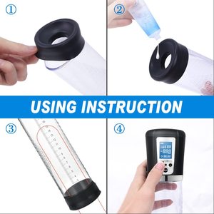 Vuoto elettrico che vibra la pompa del pene con la figa tascabile allunga la pompa allunga la pressione dell'aria - Product Image 4