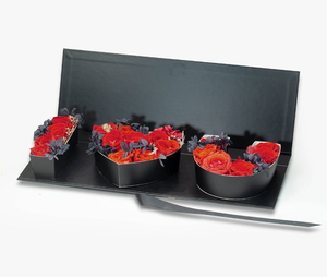 Personalizado I Love You Rosas Arreglos florales Ramo Corazón 2cm de espesor Cajas rígidas Cuadradas Cajas de regalo del Día de San Valentín para flores Amor - Product Image 2