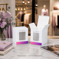 Boîte pliante personnalisée imprimée UV pour vêtements et accessoires, faible MOQ, impression numérique sur carton pour la vente au détail