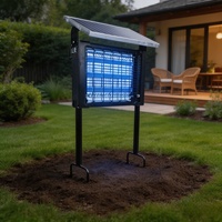 Lampe anti-insectes solaire extérieure UV étanche, tue-moustiques et mouches, 3000V, contrôle électrique des nuisibles, portable