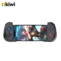 Control de Juego X5 Mini Extensible con Panel de Enfriamiento, Motor de Vibración, Bluetooth 5.0 Inalámbrico, Batería de 370 mAh - Para Juegos Móviles IOS, Android y PC