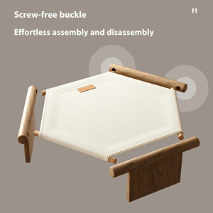 Popolare nido creativo per gatti in legno massello per quattro stagioni tamponi universali lavabili con amaca per gatti e gatti - Product Image 5