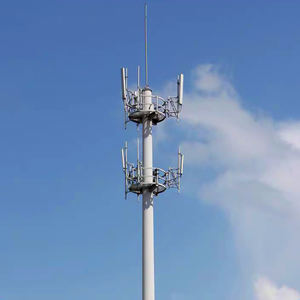 Torre Monopolo de Tubo Único para Comunicación de Largo Alcance y Estructura de Soporte de Antena, Poste Tubular de Acero Galvanizado en Caliente - Product Image 5