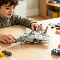 Modèle d'avion de chasse multi-roles F-15 à l'échelle 1:72 en plastique moulé sous pression, jouet éducatif, avion de chasse militaire