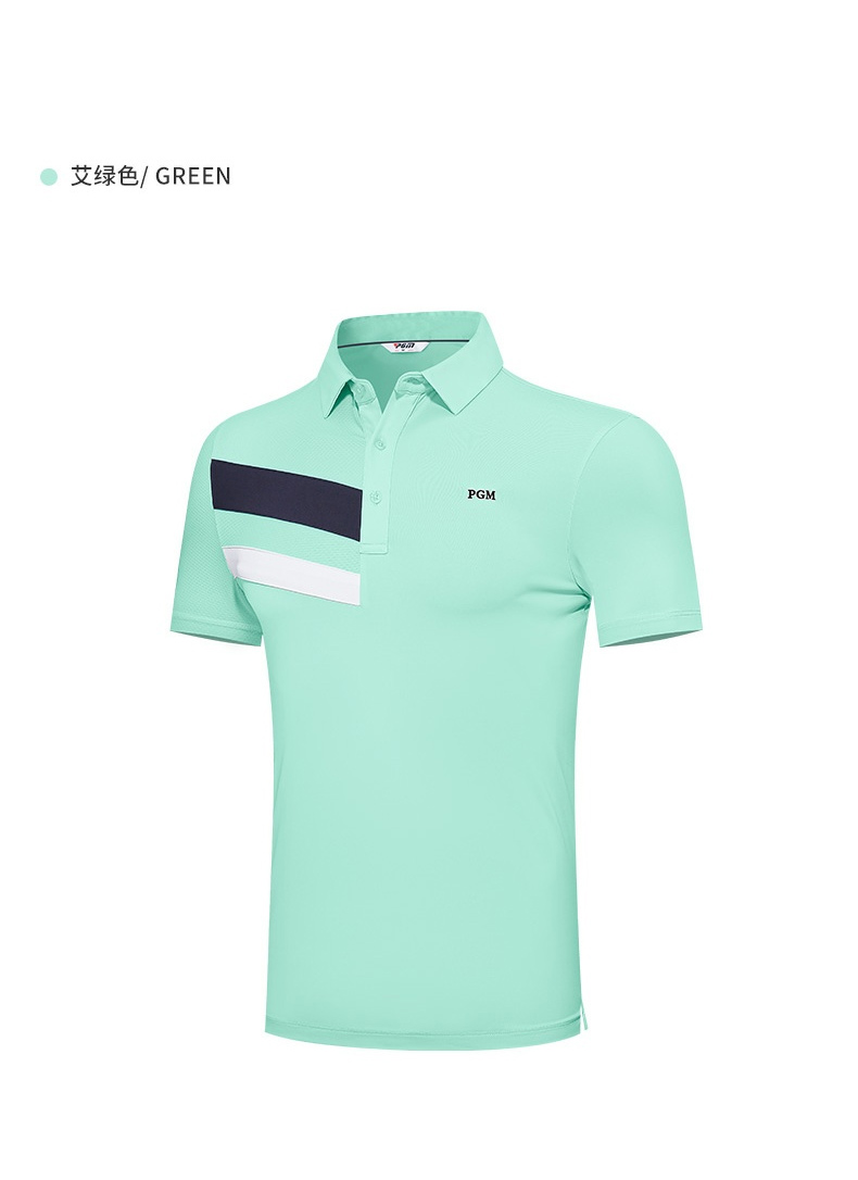 PGM YF575 custom short sleeve quick dry summer golf t shirt polo men's