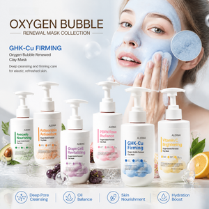 Masque facial hydratant et nettoyant en profondeur à la mousse <span class=keywords><strong>de</strong></span> <span class=keywords><strong>guimauve</strong></span>, aux bulles d'oxygène, à l'argile, au PDRN, à la rose, au GHK-Cu et à l'avocat, 250 ml - Product Image 1