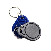 Porte-clés Personnalisable Réinscriptible RFID 125KHz BF EM4305 T5577 / 13.56MHz HF F08, Multiple, Étanche en PVC Époxy, Matériau NFC Vierge
