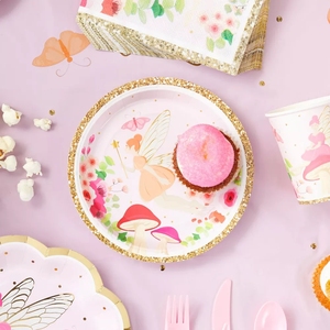 Fairy Theme Custom Printing Party Plate Fairy Theme Party Custom Hot Stamping Disposable Paper Plate Birthday Party Supplies - Product Image 3
