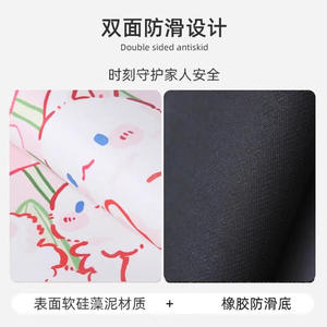 Tapis de salle de bain doux et absorbant, à séchage rapide, antidérapant, pour la maison, vente en gros - Product Image 4