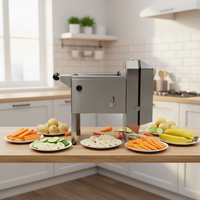 Mini Elektrische Draaibare Groene Bananen Snijmachine Commerciële Kleine Plantain Chips Snijder 110/220V Beschikbaar