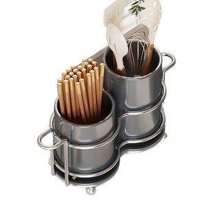 Minimalist <b>Kitchen</b> Organizer Chopstick Rest Multi Function Iron Wire <b>Storage</b> Rack For Cutlery And Knife Holder - Product Image 2