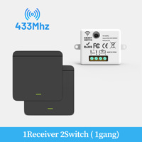 Interrupteur intelligent sans fil RF 50/60Hz, télécommande, portée 10-30m pour l'éclairage domestique