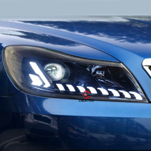 Fari a LED per <span class=keywords><strong>Skoda</strong></span> <span class=keywords><strong>Octavia</strong></span> 2010-2014, Gruppo Ottico Modificato con Doppia Lente Xenon e Luci a LED a Forma di Lacrima - Product Image 4