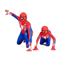 Miglior prezzo tuta nera e rossa bambini e adulti TV e film supereroe Halloween Cosplay rifornimento della fabbrica costumi Spiderman incredibili