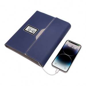 Libreta Magnética Triple con Cargador Inalámbrico, Banco de Energía, Reloj y Termómetro, Regalo para el Día del Padre - Product Image 5