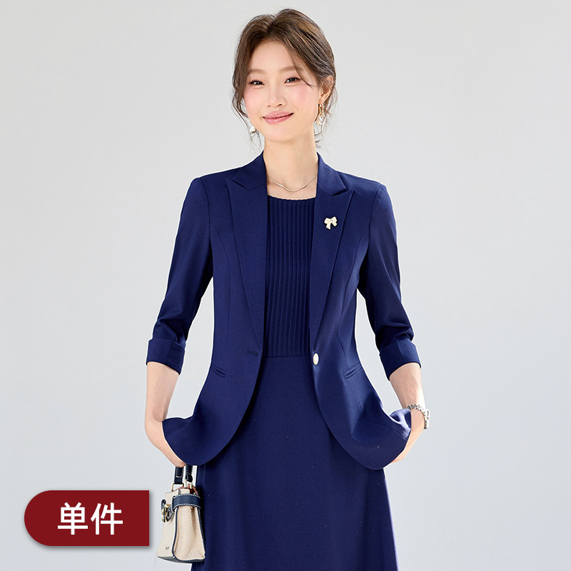 blue suit