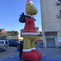 Décorations de Noël géantes debout, décorations de Noël extérieures, ornements gonflables Grinch