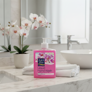 Jabón de manos líquido AquaVera de 500ml-Jabón de tocador a base de químicos con aroma de flor de Orquídea Certificado ISO - Product Image 3