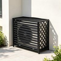 Cache-climatiseur en métal grillagé léger, imperméable et ventilé en aluminium à lamelles, pour toit plat, vente en gros