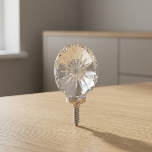 Poignée de tiroir en verre cristal transparent de luxe Shri Govind International, bouton de meuble à découpe diamantée, poignée de placard de cuisine, décoration intérieure - Product Image 2