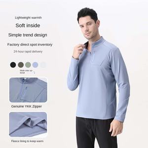 Camiseta deportiva <span class=keywords><strong>de</strong></span> manga larga con media cremallera y cuello con patrón 3D <span class=keywords><strong>de</strong></span> forro polar para hombre y mujer, para deportes al aire libre y pesca, SANDBANK TRIBE - Product Image 2