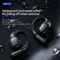 Écouteurs sans fil à oreille libre pour sports de plein air, avec crochets d'oreille, suppression du bruit ENC, Bluetooth 5.3, OWS