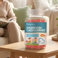 Gummies au magnésium pour enfants saveur framboise 35 mg Complément alimentaire antioxydant 60 unités Non destiné aux femmes enceintes