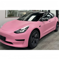 Film de protection de voiture en vinyle PET TPU Cast Skin-Touch, résistant aux rayures, rose clair, finition mate, 1,52 x 16 m / 5 x 55 pi, vente en gros d'usine
