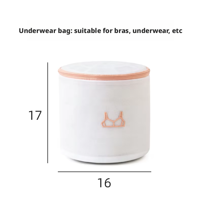 sac à lingerie brodé rose