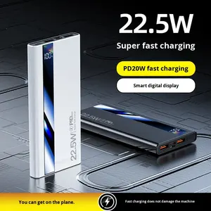 <span class=keywords><strong>Banque</strong></span> d'alimentation tendance avec logo personnalisé, charge rapide, ultra-mince, 22,5 W, grande capacité, 20000 mAh, 30000 mAh - Product Image 2