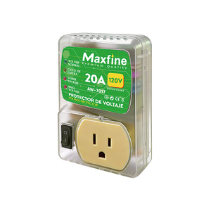 Protector de Voltaje para Enchufe Estadounidense de 120V 20A, Retardo de 3 Minutos, 90-105V Ajustable, para Refrigerador, <span class=keywords><strong>TV</strong></span>, Aire Acondicionado, Latinoamérica - Product Image 1