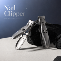 Ensemble de manucure professionnel en acier inoxydable, coupe-ongles, pince à cuticules, ciseaux, kit de pédicure, outils de soin des doigts et des pieds pour salon
