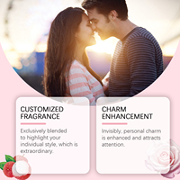 Mini-parfum floral fruité Lychee Rose pour femme, 30 ml, portable, longue tenue, parfum sucré pour les fêtes, les rendez-vous, les mariages, les voyages, cadeau
