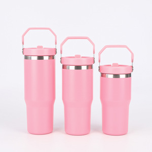 Vasos Térmicos de Acero Inoxidable de Doble Pared, Portátiles, Antiderrames, de Alta Calidad, para Oficina y Viajes, con Asas, de 30 oz, Venta al Por Mayor, 6-12 Unidades - Product Image 4