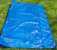 Bâche en toile directement de l'usine, imperméable et résistante aux UV, couverture de toit pour camion bleue
