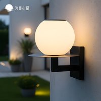 Lampe murale extérieure étanche en acier inoxydable et plexiglas pour cours, balcons, entrées et éclairage de porte d'entrée