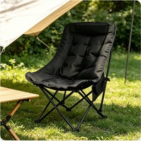 Chaise pliante rembourrée à dossier haut, portable, confortable, légère, durable, pour le camping, la pêche, le parc, la plage, le pique-nique, le jardin, moderne, pour l'extérieur