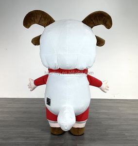 Costume gonflable personnalisé de mascotte d'alpaga de chèvre de 2m/2.6m pour <span class=keywords><strong>adulte</strong></span> <span class=keywords><strong>mouton</strong></span> dessin animé Animal Anime Halloween Mascotte publicité - Product Image 3