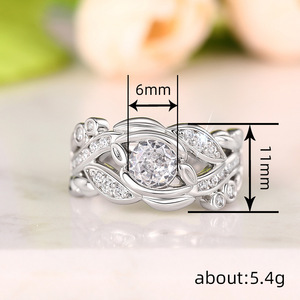 Textured Geometric Design Ring Elegant Style Finger Ring for Women - Product Image 5