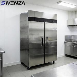 Réfrigérateur commercial à double porte en acier inoxydable SWENZA pour supermarché, <span class=keywords><strong>bar</strong></span> ou usage commercial - Product Image 1