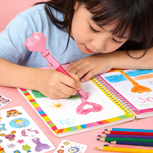 Penne Giocattolo Pop-up per Bambini <span class=keywords><strong>con</strong></span> Motivi Cartoon, Penne a Forma di Cuore <span class=keywords><strong>con</strong></span> Unicorni e Personaggi dei Cartoni, Penne a Sfera per Regali di Festa - Product Image 4